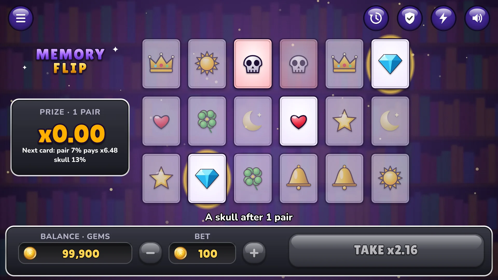 A skull ends the round